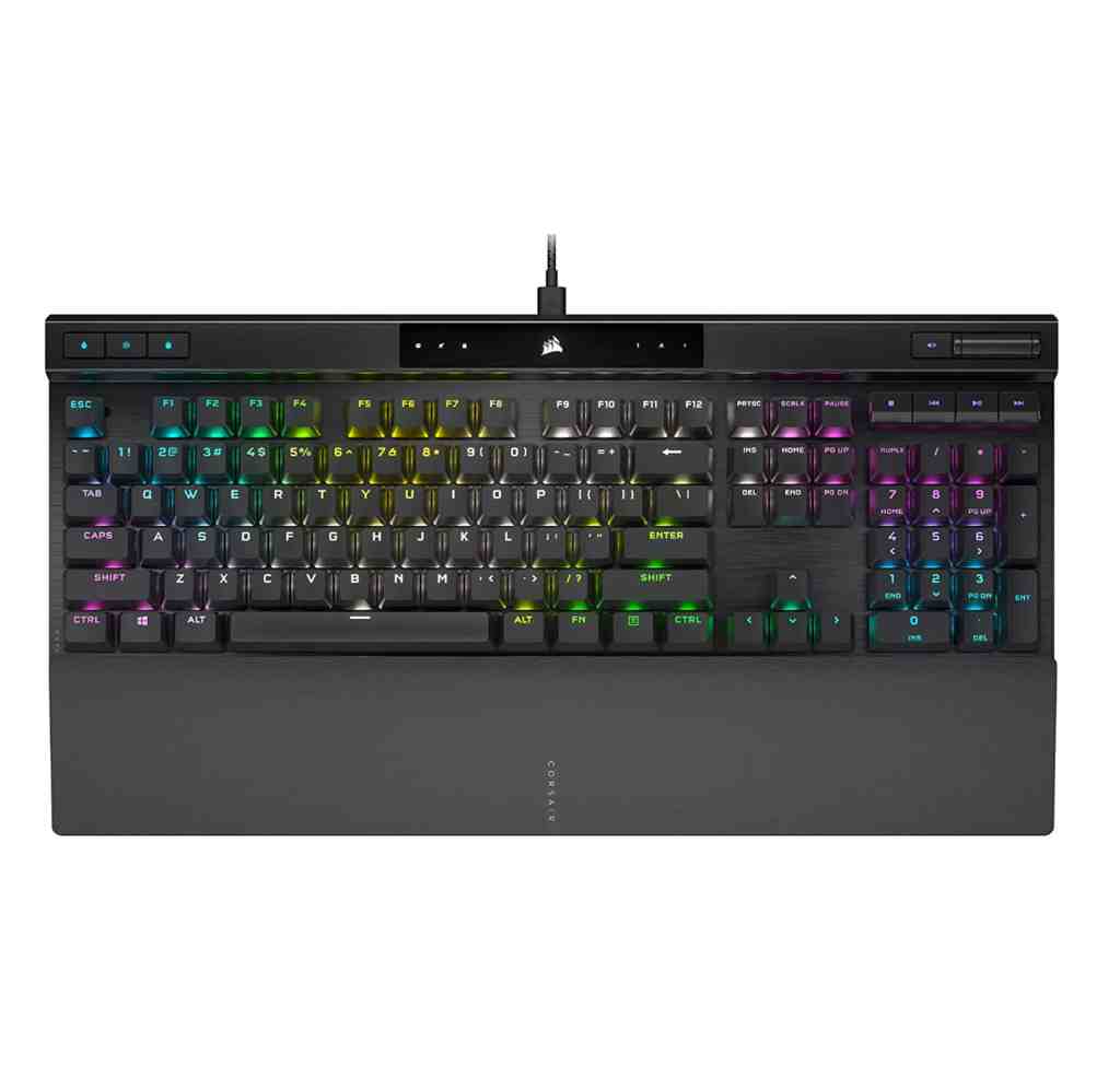 Corsair K70 PRO RGB gaming keyboard.