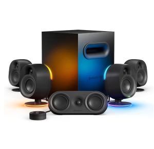 SteelSeries Arena 9 5.1 gaming speakers.