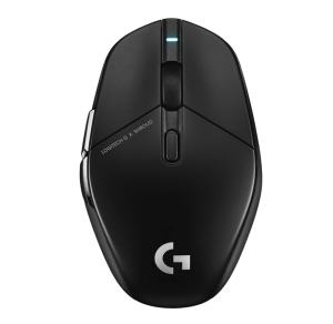 Logitech G303 Shroud Edition gaming mouse.