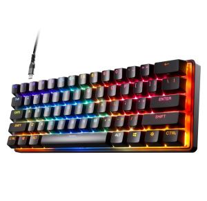 SteelSeries Apex Pro Mini gaming keyboard.