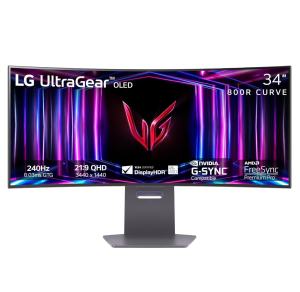LG Ultragear 34" (34GS95QE-B) gaming monitor.