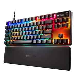 SteelSeries Apex Pro TKL Gen 3 gaming keyboard.